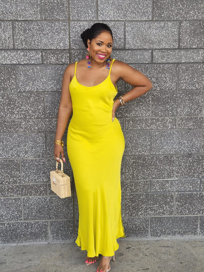 Lady Chartreuse Slip Dress – Just Fashions Boutique