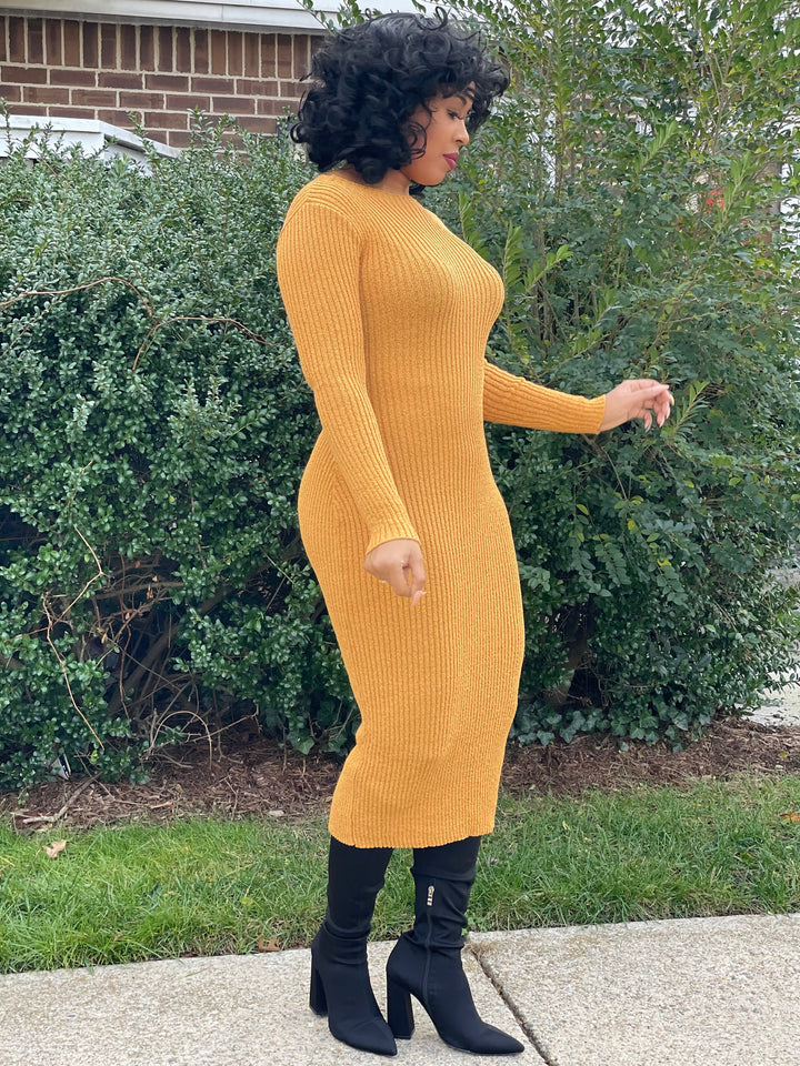 mustard sweater dress Ultimate Sweater Dress – Just Fashions Boutique
